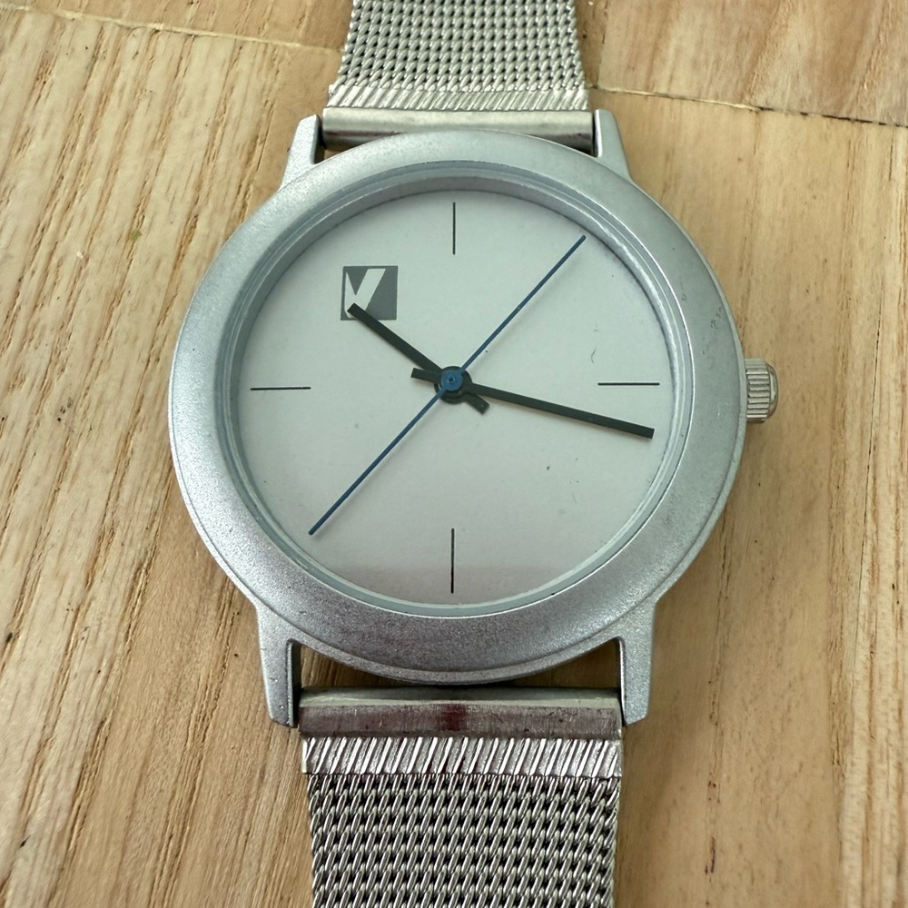 Messmer Germany silver tone watch NEW BATTERY